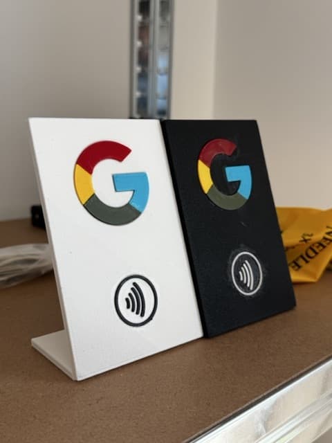 Placa Google NFC - Branca