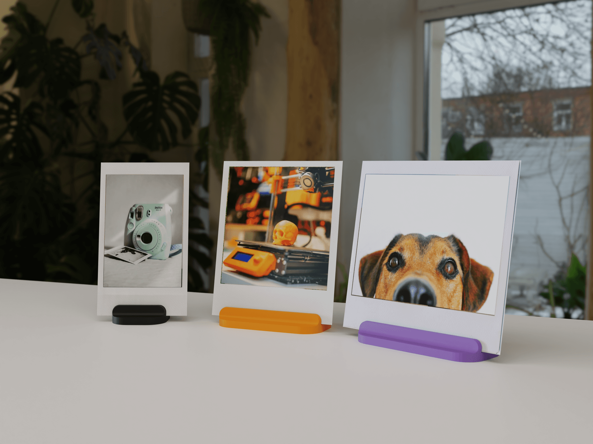 Suporte para fotografias instantâneas
